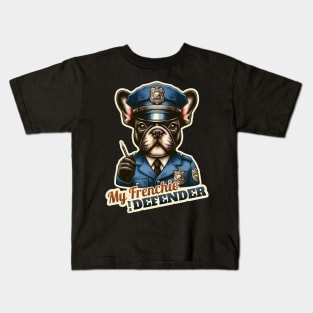 French Bulldog Police Kids T-Shirt